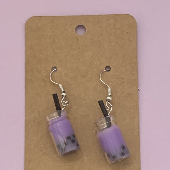 Milk Shake Earring, Drink Earring, Shake Earring, Funny Food Earring, Gift Idea - Picture 5 of 5